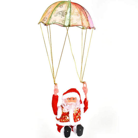 Santa Claus plush toy parachute