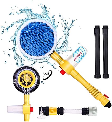 Car Wash Brush, Car Cleaning Kit, 360° Spin Car Mop