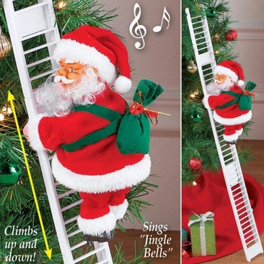 Electric Santa Climbing Ladder